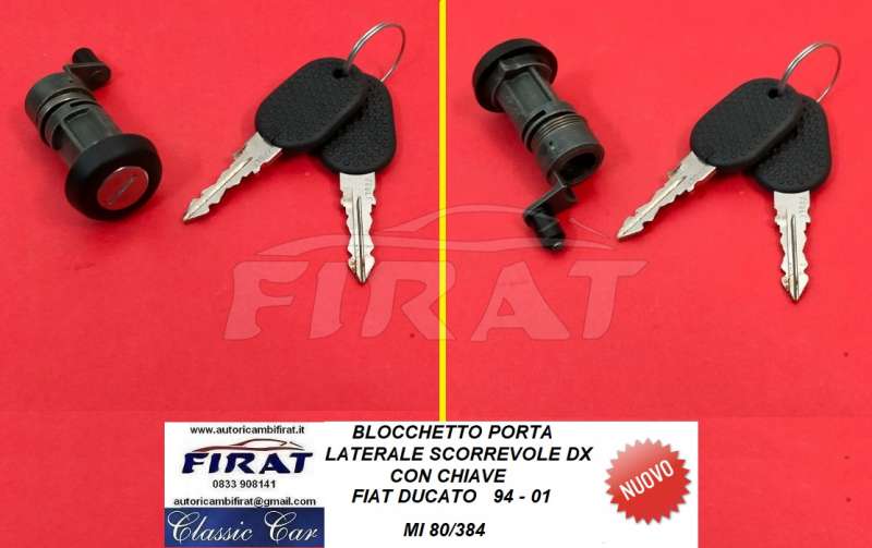 BLOCCHETTO PORTA LATERALE SCORR. FIAT DUCATO 94-01 C/C (80/384)